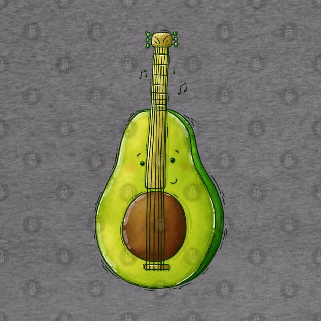 Avocado Guitar by Tania Tania
